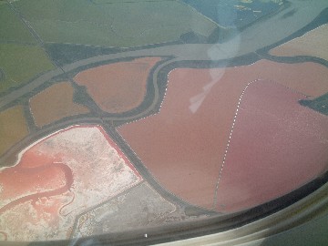 飛行機から見たアメリカの風景