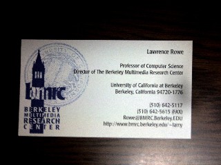 ＵＣバークレイのとある教授の名刺